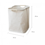 Pesukorv Puuvillane linane kokkupandav pesumass Veekindel vahend &auml;mber Riided M&auml;nguasjad Suure mahutavusega kodune hoiukorv beež