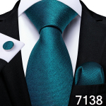 Meeste lipsukomplekt roheline lips Formaalne siidist lips taskur&auml;tik mansetin&ouml;&ouml;pide komplekt pulmaaksessuaaridele Dibangu N-7138