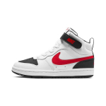 Nike Court Borough Mid 2 PSV Valge Must &Uuml;likoolipunane Laste Tennised CD7783-110 35