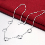 925 h&otilde;bedane Heart Choker kaelakeekett naistele Mood Ehted Aksessuaarid Kingitus