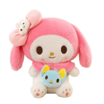 Minu Melody Cinnamoroll Kuromi suur nukk Sanrio tegelaskuju kinnitusnukk 40cm 80cm, Melody, Populaarsed m&auml;nguasjad Korea lastele white