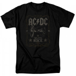 AC DC Rock Label Rock N Roll Music Band Tee Unisex T-s&auml;rk S