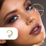 KODY PIERCING 14-karaadine GOLD kumer varras ja 1,5 mm komplekt tsirkoon