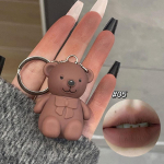 2023 Cute Bear v&otilde;tmehoidja huulemuda matt sametvaht hall roosa huulepulk veekindel kauap&uuml;siv mittenakkuv Cup huulel&auml;ige Korea kosmeetika