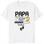Papa 2024 T-s&auml;rk Funny Future Dad Beer Lovers Gift Tee Tops Unisex O-kaelusega &uuml;lisuured T-s&auml;rgid XS must