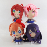 20 cm Doki Doki Heartbeat Literature Club Plush Doll Kawaii Multifilm Anime Sayori Palus m&auml;nguasi Armas Juri Natsuki Monika Dekoratsioonikingitused musta oliivi v&auml;rvi