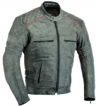 Mens Tracker Mootorratta nahkjakk Distressed Extra Pehme Peida Bikeri kaitsemantel S