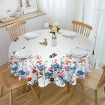 Kevadlilled Butterfly Retro &uuml;mmargune laudlina festivali einestamine Veekindel laudlina lauakate pulmapeo sisekujunduseks 4pcs 33x48 Table mat