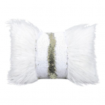 Sequin Long Plush Splicing Throw padjakate Dekoratiivne padjap&uuml;&uuml;r Elutoa diivanvoodi padjap&uuml;&uuml;r heleroheline v&auml;rv