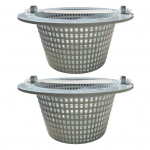 2 tk basseinipuhastus&auml;mber Hea filtreerimisefekt Lihtne eemaldada Kiire filtri basseinipuhastuskorv Hayward-SP1091WM jaoks valge