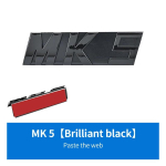 Glossy Black 3D ABS Letters MK5 MK6 MK7 MK7.5 Emblem for VW volkswagen GOLF Car Grille Bracket Badge Sticker Glossy black black