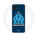 Coque maniacase pour Samsung Galaxy A22 5G Olympique de marseille OM logo bleu