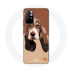 Redmi Note 11 5G &uuml;mbris Basset Hound koera n&auml;gu