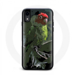 Iphone X &uuml;mbris Pionus Parrot punane roheline