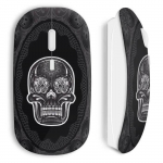 Souris sans Fil T&ecirc;te de mort Design black