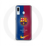 Coque pour Samsung Galaxy A30 FC Barcelone Logo &Eacute;quipe de football