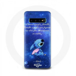 &Uuml;mbris Samsung Galaxy S10 Stitch Ohana Quote jaoks