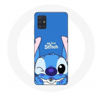 &Uuml;mbris Samsung Galaxy A71 Stitch armas sinine taust