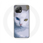 &Uuml;mbris Xiaomi Mi 11 Lite T&uuml;rgi kaubikule Cat blue eye and yellow eye