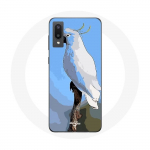 &Uuml;mbris Samsung Galaxy A02 Cockatoo Parrots White Birds jaoks