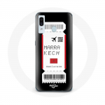 Coque pour Samsung Galaxy A20e Billet d'avion Marrakech Maroc