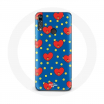 Coque pour Huawei P30 Lite BTS Bangtan Gar&ccedil;ons BT21 TATA de V Fond Bleu