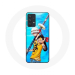 Coque pour Samsung Galaxy A13 4G / A13 4G Lite One Piece Manga Trafalgar Law ep&eacute;e