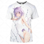 Seksikas Anime T&uuml;drukute Graafiline T-s&auml;rk 3D Prinditud Harajuku Kawaii Hentai bikiinid T-s&auml;rgid Meeste T&auml;navar&otilde;ivad Punktopid Naiste vabaaja T-s&auml;rk XXS