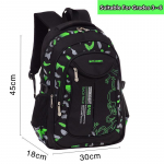 Vabaaja suure mahutavusega 3.-6. klassi poiste koolikott, seljakott, kerge p&otilde;hikooli laste koolikott roheline