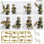 M8050 Ameerika eriv&auml;gede lapsed panevad kokku ehitusplokkidest m&auml;ngurelvi ja varustust