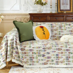 Ruuduline tekk Nordic Ins Wind Summer universaalsetele vooditele diivanvoodi dekoratiivne boheemlaslik diivanikate visketekk piknikule tutiga 180x130cm