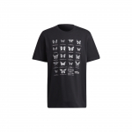 Adidas Originals Trefoil Liblikaprindiga Vabaaja Spordi L&otilde;tv L&uuml;hikeste Varrukate T-s&auml;rk Meeste Topid Must HF4802 S