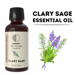 Clary Sage 100% puhas eeterlik &otilde;li v&auml;hendab &auml;revust ja looduslik antidepressant Volume=50ml