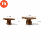 Jaapani puidust toidualus koogi-puuviljade magustoidulaua loovaks pulmapeoks small