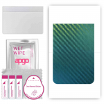 apgo Protective Skin Sticker for the back compatible with Realme GT5, Wrap Film, Foil, Vinyl - Pattern Carbon Chameleon CAKA1