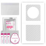 apgo Protective Skin Sticker for the back compatible with Tecno Phantom V Flip 5G, Wrap Film, Foil, Vinyl - Pattern Transparent Carbon