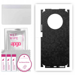 apgo Protective Skin Sticker for the back+sides compatible with Honor X9, Full Wrap Film, Foil, Vinyl - Pattern Black Honeycomb