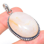 Natural Botswana Agate Gemstone Handmade 925 Sterling Silver Pendant 2.09 k5e48