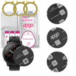 3x apgo MATTE Hybrid protective glass compatible with Amazfit Stratos, flexible nano glass, great replacement for tempered glass, scratch-resistant, f