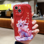 Armas silikoon&uuml;mbris Xiaomi Redmi Note 13 12 11 Samsung A54 A24 A14 Oppo A78 A58 A38 Infinix Note 30 Pro Funda Hiina Dragon Cover Pehme TPU kaitseraua jaoks Infinix Hot 10 Play