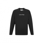 Calvin Klein Vabaajaline &uuml;mara kaelusega pikkade varrukatega T-s&auml;rk meeste topsid, klassikaline-must 40JM230-BAE L