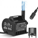 Mini 12 V veepump 4 k&auml;iguga sisse-/v&auml;ljal&uuml;litamise ajastuse, kiirendus- ja aeglustusfunktsiooniga, max 700 l/h QR70TH must