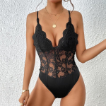 Naiste seksikas must v&otilde;rk Perspective Bodysuits Pits rihm Solid sukkp&uuml;ksid Jumpsuits S must