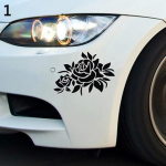 Eemaldatav roosimustriga auto kapoti kere aknakleebis kriimustusvastane kleebis must