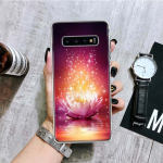 Lotus Blue White Flowers telefoni&uuml;mbris Samsung Galaxy S20 FE S10 Plus S21 S22 Ultra S10E S9 S8 S7 Edge J4 + Fundas Coque Coque Samsung S20 FE