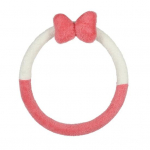 Roolirattakaitse universaalne soe &uuml;lipehme Bowknot pl&uuml;&uuml;s auto roolikate valge/roosa