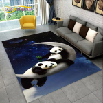 Panda Cartoon Animal Area vaip, vaibavaip kodu elutoa jaoks, laste magamistoa diivani uksematt, k&ouml;&ouml;gi libisemiskindel p&otilde;randamatt 200x160cm(78x62in)