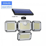 333LED p&auml;ikesevalgustite v&auml;liliikumise andur, inimese induktsiooni reguleeritav pea IP65 veekindel seinalamp C-333LED