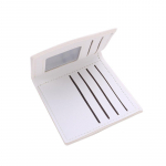 Moodne meeste &uuml;hev&auml;rviline rahakott L&uuml;hikese stiiliga rahakotid, nahast rahaklambrid, mitme kaardipesaga rahakott, meeste rahakott must