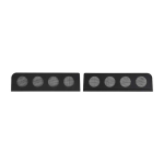 Tagaakna v&otilde;re ventilatsiooniplaadi kaunistuskate Jeep Wrangler JK 2007-2017 4-ukselise versiooni auto v&auml;listarvikutele ( Alumiiniumisulam) Choice 2